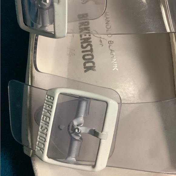 MANOLO BLAHNIK X BIRKENSTOCK
Arizona PVC white slides - Picture 9 of 14